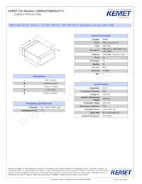 C0805C270MDGACTU Datasheet Cover