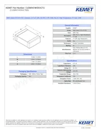 C1206R474K5RAC7800 Datasheet Cover