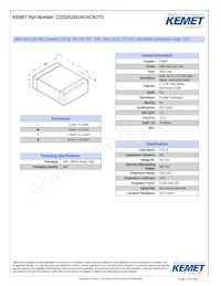 C1210X103JAGACAUTO Datasheet Copertura