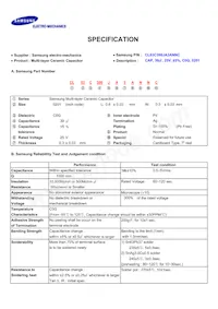 CL03C390JA3ANNC Datasheet Cover