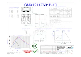 CMX1211Z601B-10 Datasheet Cover