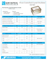 CO27VH15DE-02-10.000 Datasheet Cover