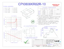 CPI0806KR82R-10 Datasheet Copertura