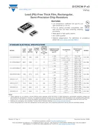CRCW201084R5DKEFP Datasheet Cover