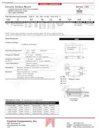 CX5Z-A5B2C5-40-25D18 Datasheet Cover