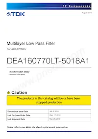 DEA160770LT-5018A1 Datasheet Cover