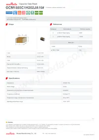 GCM1885C1H202JA16D Datasheet Cover