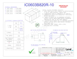 IC0603B820R-10數據表 封面