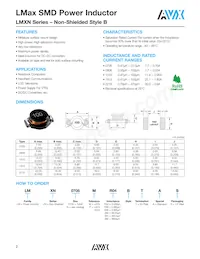 LMXS1212M330HTAS Datasheet Page 3