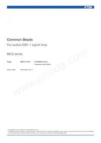 MCZ1210AD900T002數據表 封面
