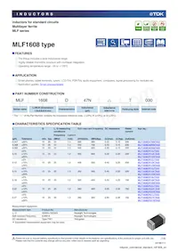 MLF1608E8R2JT000 Datenblatt Cover