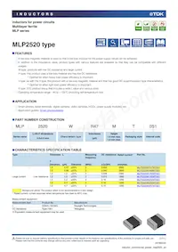 MLP2520WR68MT0S1數據表 封面