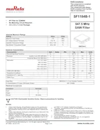 SF1184B-1 Datasheet Cover