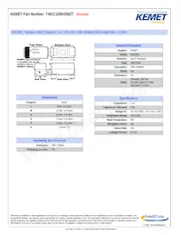 T491C105K050ZT Datasheet Cover