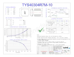 TYS40304R7M-10 Datasheet Copertura