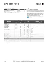 UMS-2150-R16-G Datasheet Page 2