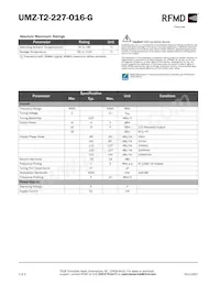 UMZ-T2-227-O16-G Datasheet Pagina 2