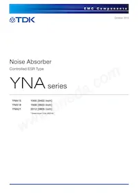 YNA21B1J0G106M數據表 封面