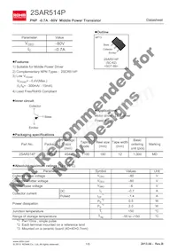 2SAR514PT100 Datasheet Cover