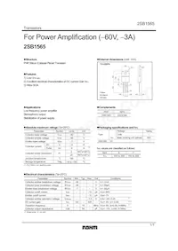 2SB1565FU6E Datenblatt Cover