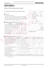 2SC4809J0L Datenblatt Cover