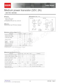 2SD1758TLR Datasheet Cover