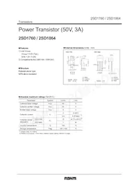 2SD1760TLP Datasheet Cover