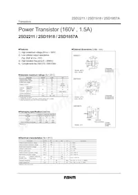 2SD2211T100R Datasheet Cover