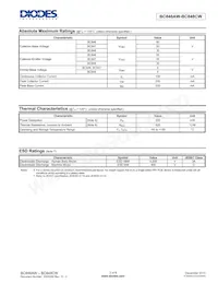 BC848CW-7-F Datasheet Pagina 2