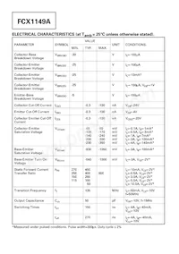 FCX1149ATA Datasheet Page 2