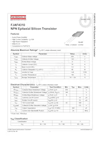 FJAF4310RTU Datasheet Cover