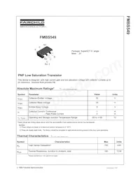FMBS549 Datasheet Cover