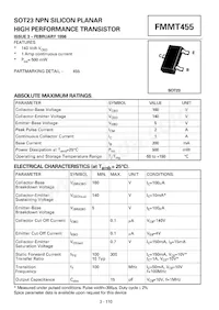 FMMT455TC Datasheet Cover