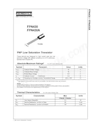 FPN430A Datenblatt Cover