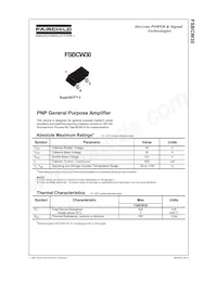 FSBCW30 Datasheet Cover