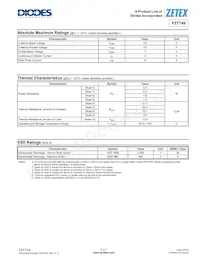 FZT749TC Datasheet Page 2