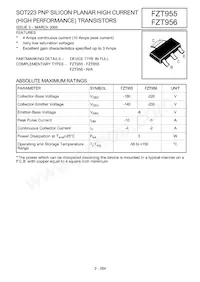 FZT956TC Datasheet Cover