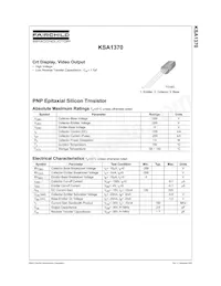 KSA1370FBU Datasheet Cover