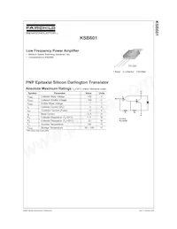 KSB601OTU Datasheet Copertura