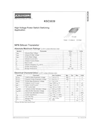 KSC5039H2 Datasheet Cover