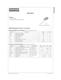 KSC5047TU Datasheet Copertura