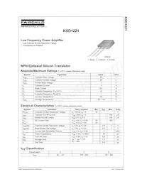 KSD1221YTU Datenblatt Cover