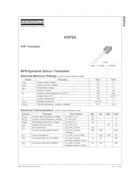 KSP24BU Datasheet Cover