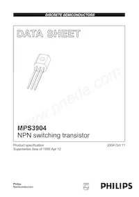 MPS3904 Datasheet Cover