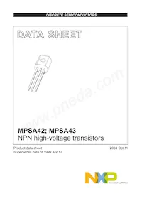 MPSA43 Datenblatt Cover