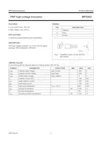 MPSA92 Datasheet Page 2