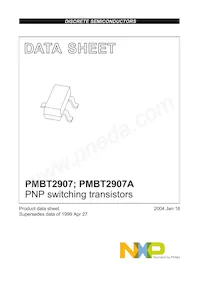 PMBT2907 Datasheet Cover