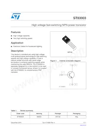 ST83003 Datasheet Cover