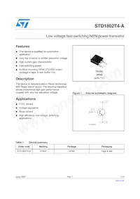 STD1802T4-A Datasheet Cover