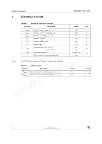 TIP122FP Datasheet Page 2